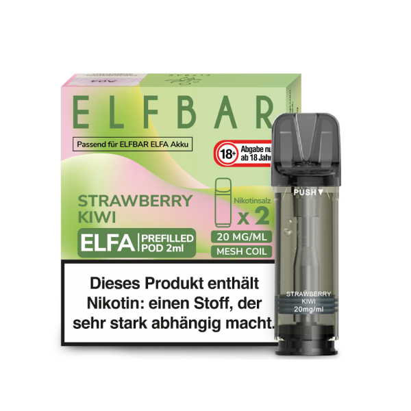 ELFBAR ELFA Strawberry Kiwi 20mg Nikotin 2er Pack