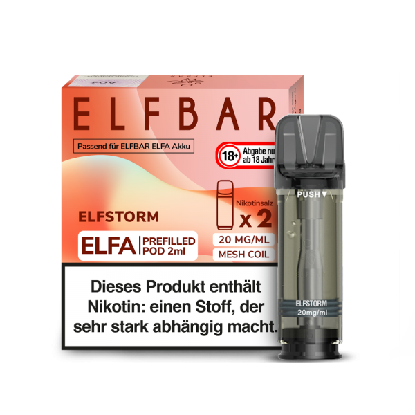 ELFBAR ELFA Elfergy / Elfstorm 20mg Nikotin 2er Pack