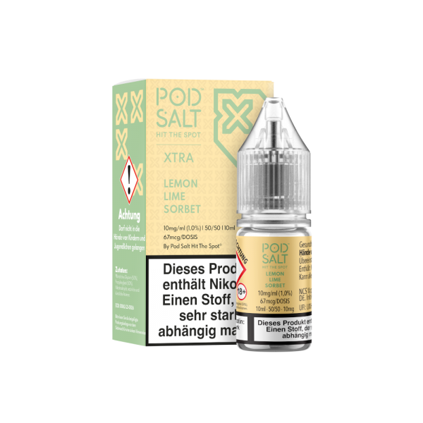 Pod Salt XTRA - Lemon Lime Sorbet - Nikotinsalz Liquid