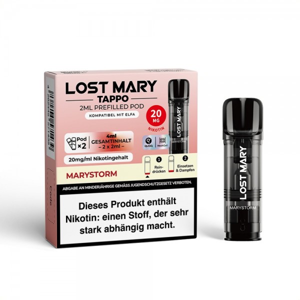 Lost Mary Tappo Marystorm 20mg Nikotin 2er Pack - Prefilled Pod