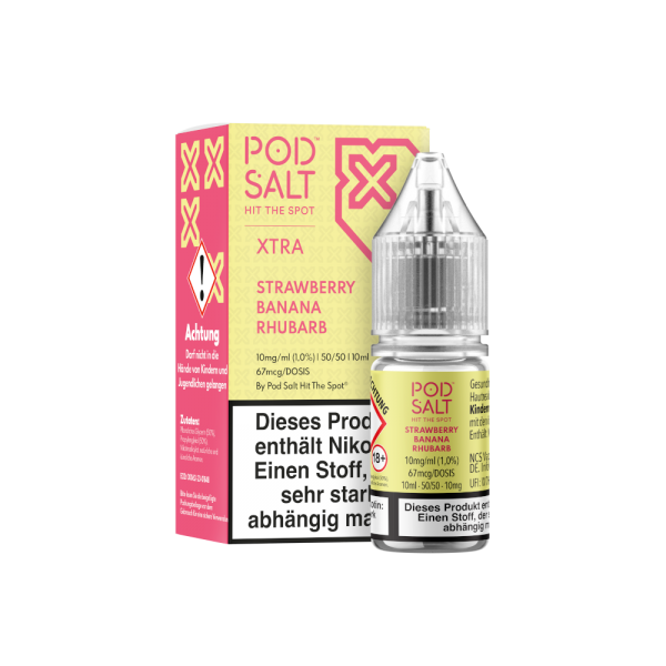 Pod Salt XTRA - Strawberry Banana Rhubarb - Nikotinsalz Liquid