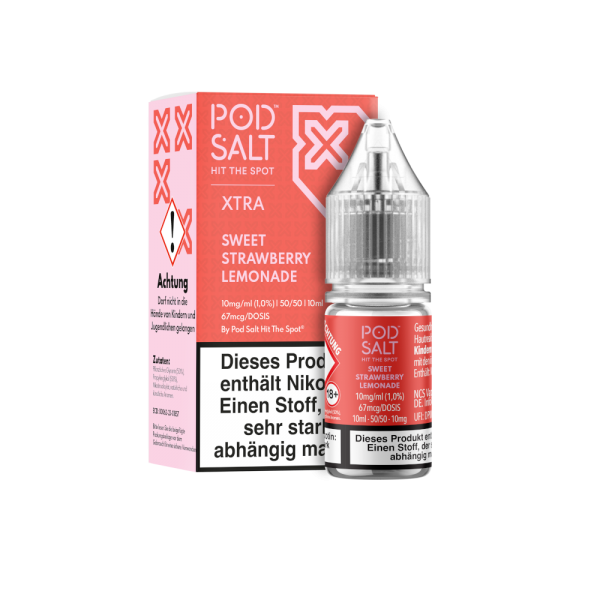 Pod Salt XTRA - Sweet Strawberry Lemonade - Nikotinsalz Liquid