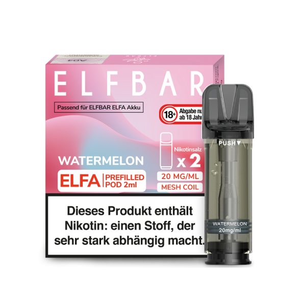 ELFBAR ELFA Watermelon 20mg Nikotin 2er Pack