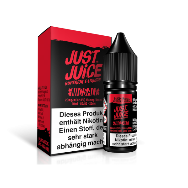 Just Juice - Blood Orange, Citrus & Guava - Nikotinsalz Liquid 20mg/ml