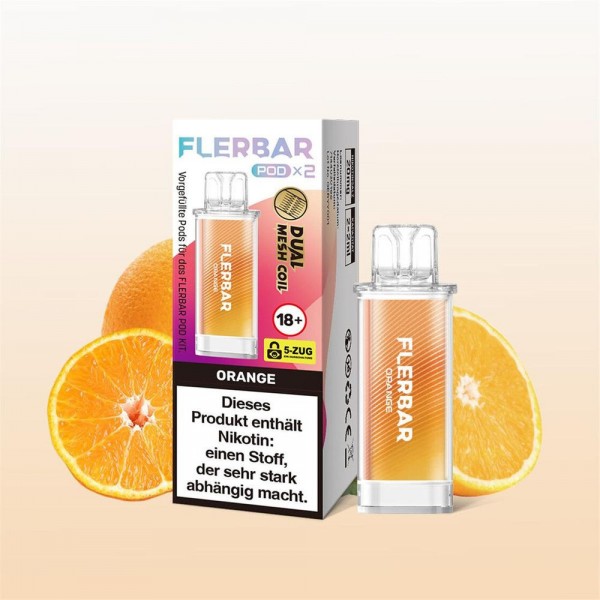 Flerbar Pods - Orange - 20mg Nikotin - 2er Pack