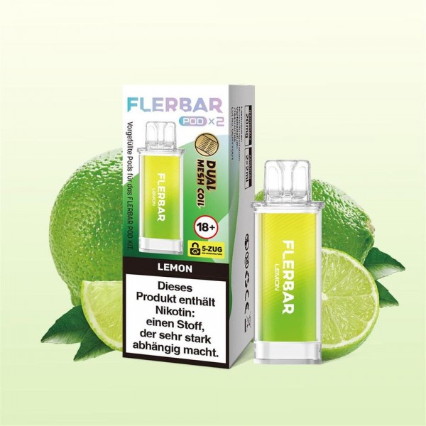 Flerbar Pods - Lemon - 20mg Nikotin - 2er Pack