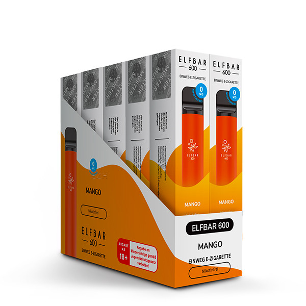 10 x ELFBAR 600 Mango Ice Nikotinfrei