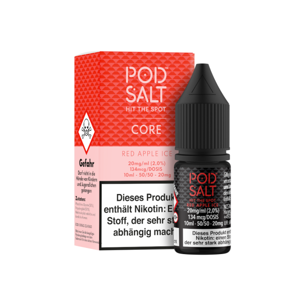 Pod Salt Core - Red Apple Ice - Nikotinsalz Liquid